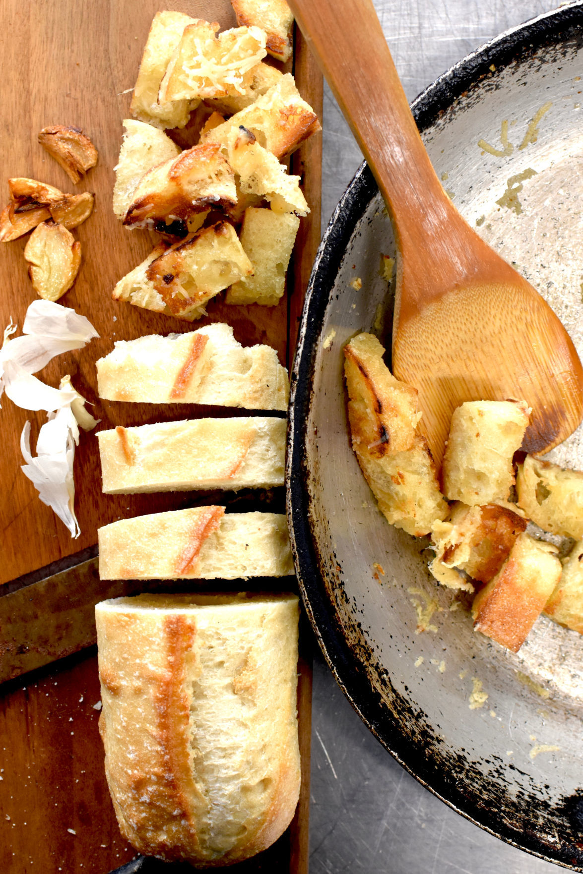 garlic parmesean croutons 2